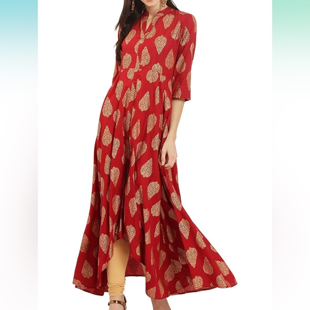 Gorgeous high low kurti top. size large. Wore once